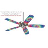 Tie Dye Swirl 104 - Ceiling Fan Skin Kit fits