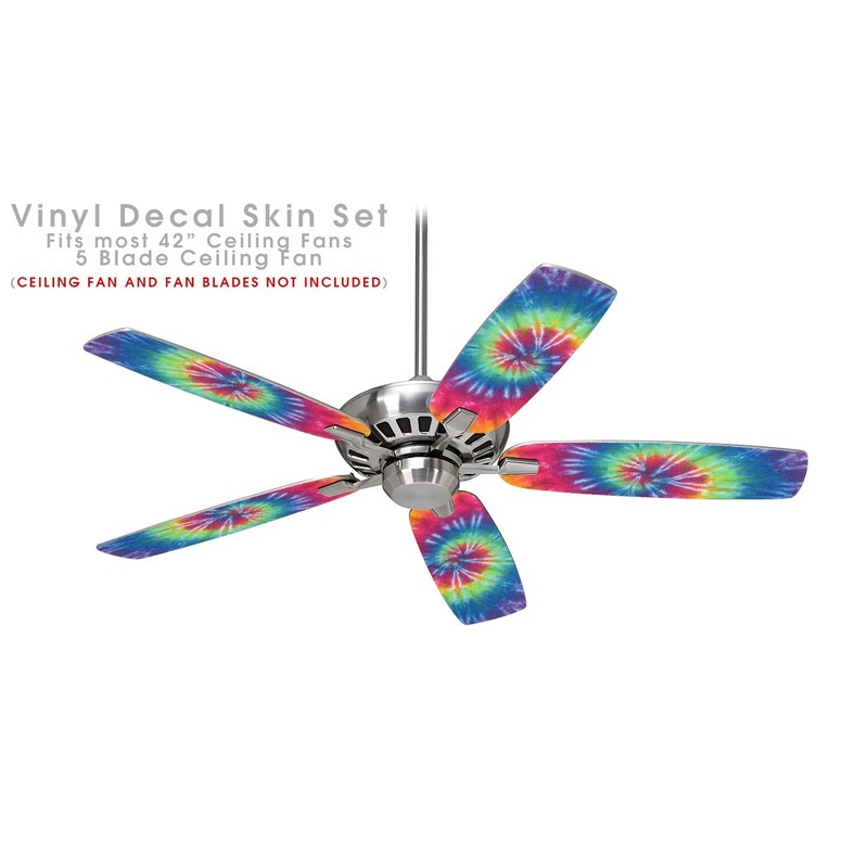 Tie Dye Swirl 104 - Ceiling Fan Skin Kit fits