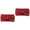 PACKOVE Pcs Fashion Knit Headband Women Pearl Decorated Bowknot Warmest