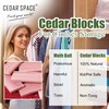 Cedar Space Cedar Blocks for Clothes Storage 16 Pcs, 2