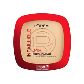 LOréal Paris Infallible 24H Fresh Wear, Base de Maquillaje, 130 True Beige                                                                            