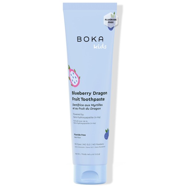 Boka Fluoride Free Toothpaste Nano Hydroxyapatite Toothpaste - Blueberry Dragon