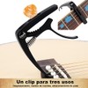 Afinador para Guitarra Juego de 11 Piezas,con Ranuras（Capo guitarra*1+Puas para