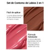 Erinde Barra de labios y perfilador 2 en 1,#09