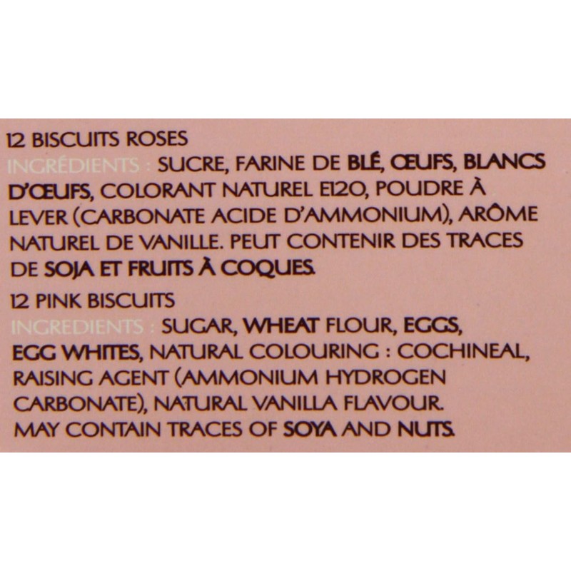 Mini Biscuits Roses (Pink Champagne Biscuits) by Fossier (3.9 ounce)