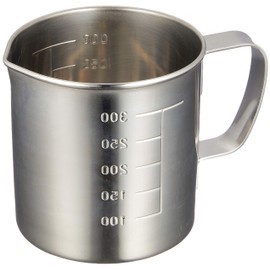 AG 18-8 Commercial Measuring Cup with Mouth 300cc Silver