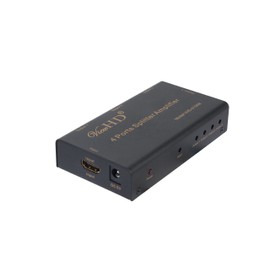 ViewHD 4 Port HDMI 1x4 3D Powered Splitter Ver 1.3 Certified for Full HD 1080P (One Input to Four Outputs) | VHD-0104M