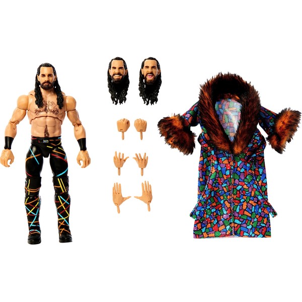 WWE Seth Rollins Ultimate Edition Action Figure with Interchangeable Accessories, Articulation & Life-Like Detail, 6-Inch