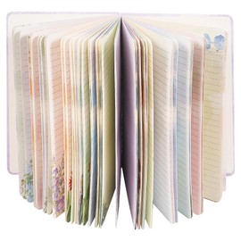 SIIXU ​Artistic Flower Dream Journal​​ - Thick Hardcover Spiral Notebook with 160 Unique Pages, A5 Lined Notebooks for Poetry Drafting, Memo Keeping & Creative Junk Journaling, Pink