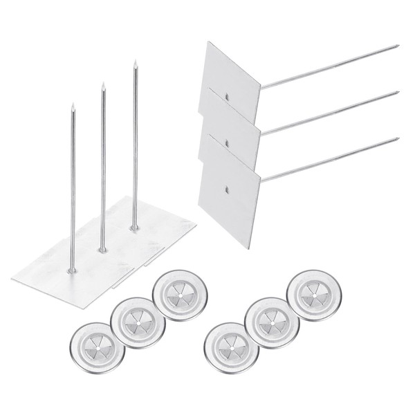 PATIKIL 120mm Self Stick Insulation Pins, 50Sets 2in Self Locking