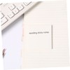 Operitacx 18 Pcs Transparent Note Pad Escritorios Memo Scratch Pad