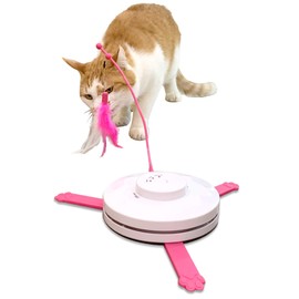 Blackhole Catch The Tail Cat Toy Interactive Play-Catch, Electric, Rotating Feather, Motion, Automatic, Best Undercover Mouse Under Blanket Cat Toy
