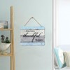 BRUYU5SE Grateful Thankful Blessed Wood Signs Welcome Sign Rustic Quote