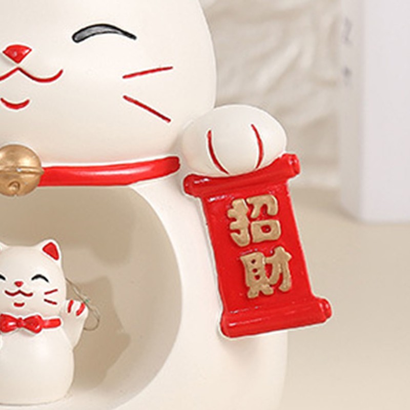 Chinese Lucky Cat Decoration Desktop Fortune Cat Statue Decorations Chinese