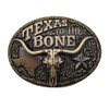 Cowboy Longhorn Belt Buckle Western Brass Bull Buckles