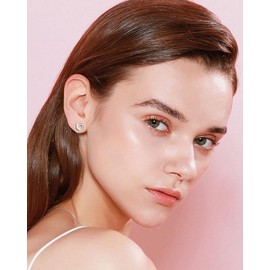 Cute Cat Kitten Mini Stud Earrings for Women Teen Girls 925 Sterling Silver Cartilage Piercing Tiny Studs Earring Dainty Jewelry Birthday Gifts Hypoallergenic