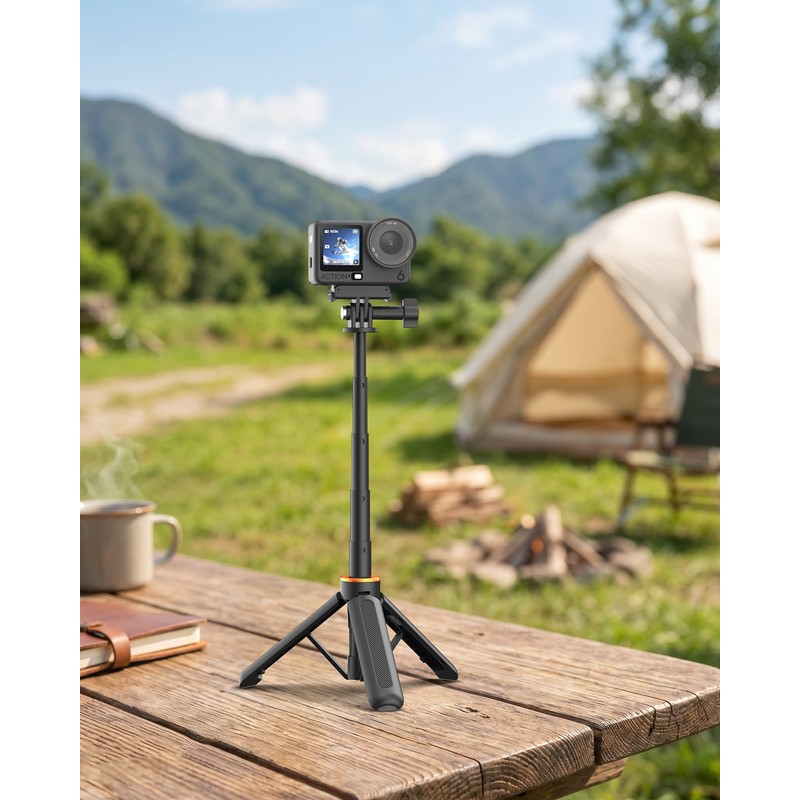 14" Osmo-Action Selfie-Stick Tripod for DJI Action 5/4/3, Portable Handle