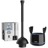 MR.SIGA Toilet Plunger with Holder, Heavy Duty Toilet Plunger and