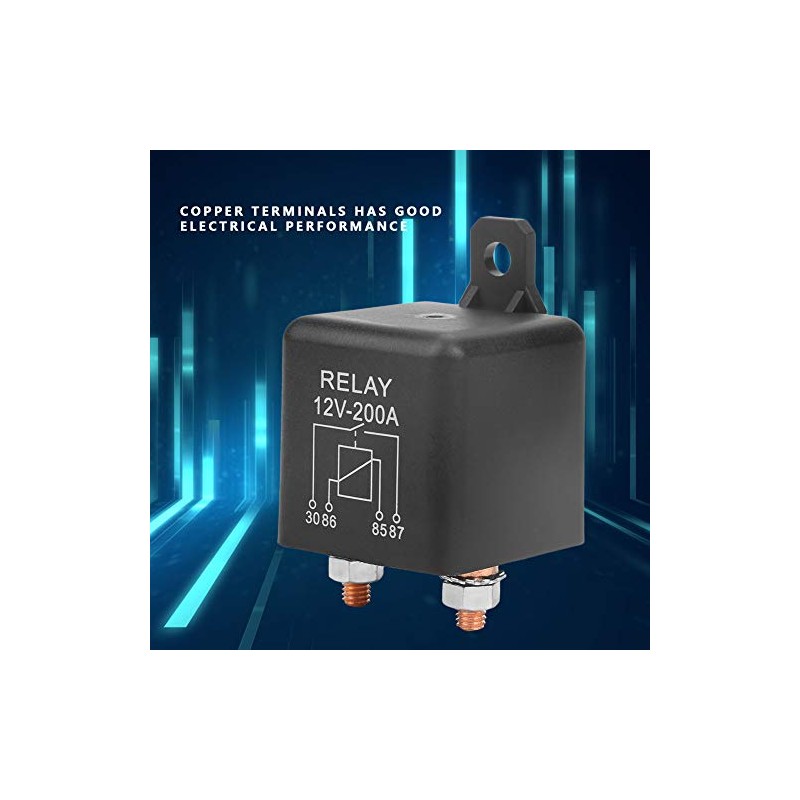 WM686 Car Start Relay, 12V 200A 4-Pin High Performance Relay,