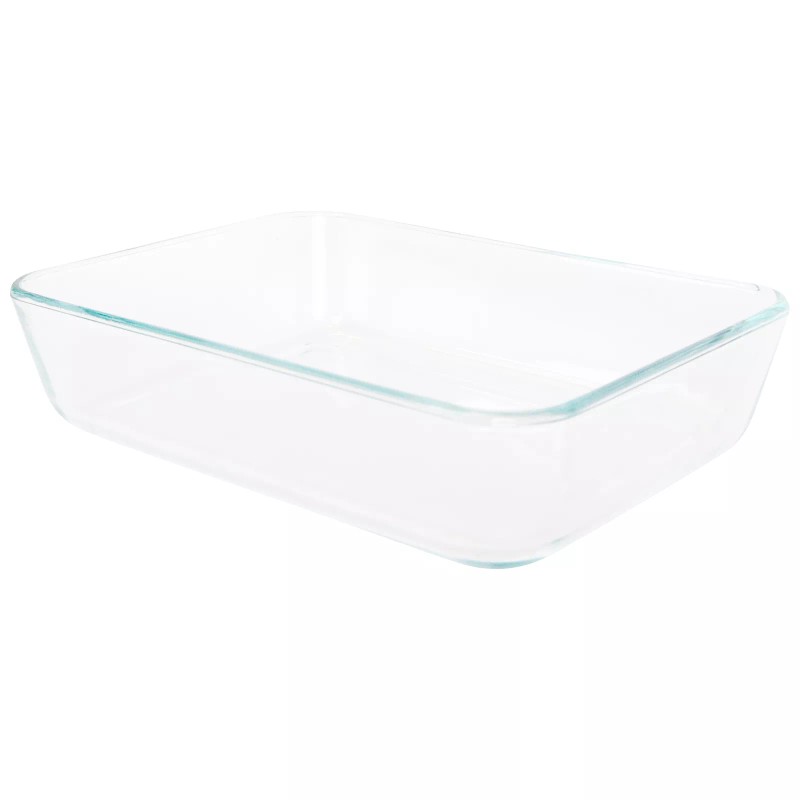 Pyrex 7211 6-Cup Rectangle Glass Storage Dish w/ 7211-PC 6-Cup