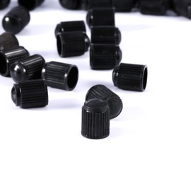 aqxreight - Tapones de Válvula de Neumático, 100 Tapas de Vástago de Válvula de Neumático de Plástico Negro para Coche, Bicicleta, Motocicleta, Camión