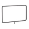 Rectangular Retail Rack Chrome Frame Magnetic 7" x 11" Sign