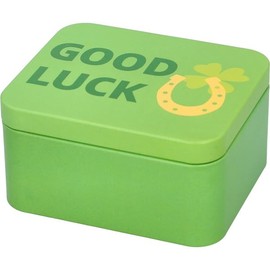 Birkmann, Geschenkbox, Apple Green, 12×10×6,2 cm, Weißblech, Good luck, 439979
