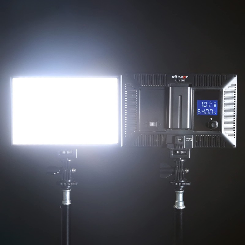 VILTROX L116T LED Video Light Panel Dimmable Bi-Color 3300-5600k CRI95+