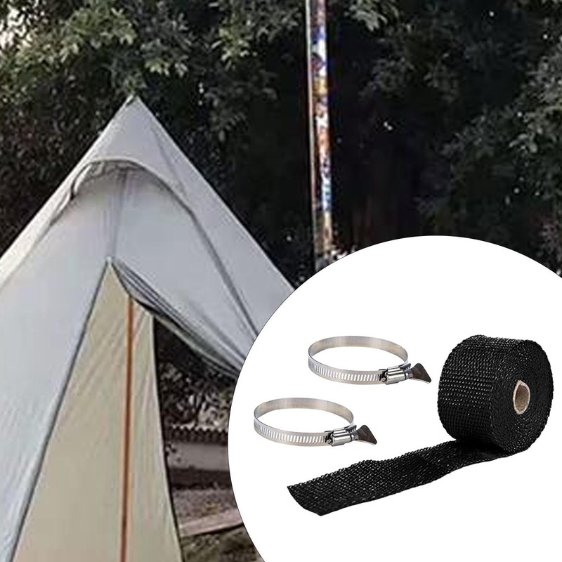 Amagogo Stoves Pipe Wraps, Chimney Ribbon, Outdoor Portable Flue Burner
