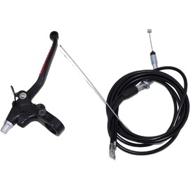 Trkimal 7/8" 22mm Thumb Throttle Cable with Dual Brake Lever kits Compatible for 50cc 90cc 150cc 250cc ATV Quad Roketa Taotao Sunl Kazuma Go Kart