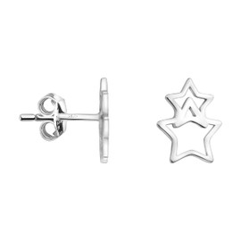 SOFIA MILANI - Women's Earrings 925 Silver Star Stud Earrings, Sterling Silver, No Gemstone