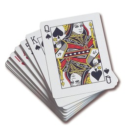 JKG® STANDARD PLAYING DECK OF CARDS - Plastic Coated | 52 Cards & 2 Jokers Deck | Poker, Snap, Black Jack, Solitaire, Rummy, Family Card Games