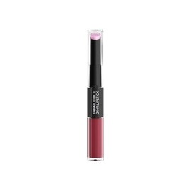 L'Oréal Paris, Infallible 24hr Lipstick, labial de larga duración de dos pasos: líquido y balsamo, Tono 302 Rose Eternite