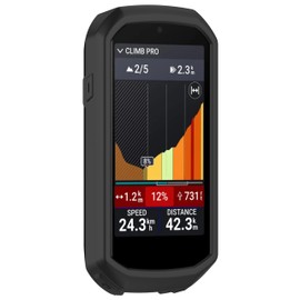 Funda de silicona para Garmin Edge 1050, funda protectora portátil para Garmin Edge 1050, impermeable y anticaídas (negro)