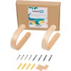 2 x Waveply Wood Curtain Holdbacks Plywood Drapery U Shaped