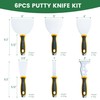 VOOMEY Putty Knife Set, Drywall Knife,6PCS 420 Stainless Steel Paint