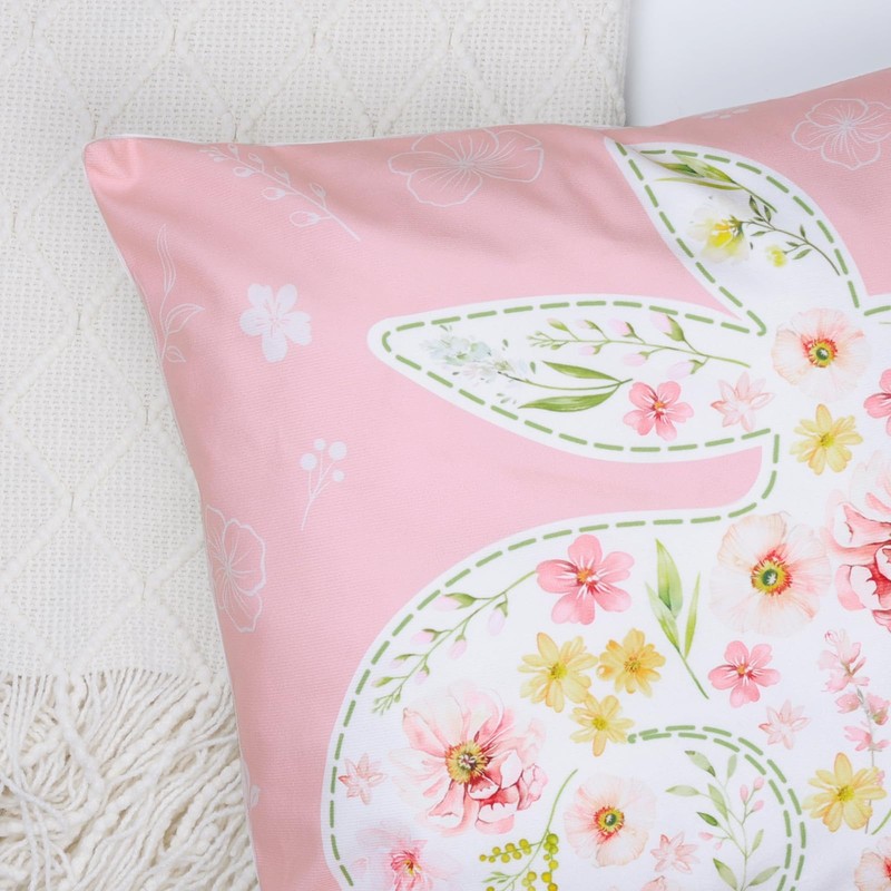 Bonhause Set of 4 Cushion Covers Spring Easter 45 x