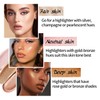 2023 3-in-1 Cream Highlighter Stick with Integrated Brush, Waterproof and