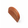 Neem Wood Hair Comb, Half Moon Design, 2-Pack