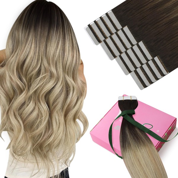 YoungSee Balayage Tape in Hair Extensions Real Human Hair 22
