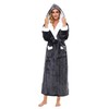 Devirld Plush Robes Fleece Womens Robe, Fuzzy Fluffy Women's Bathrobe