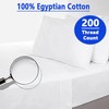 100% Egyptian Cotton Flat Sheet Super Soft Breathable Hypoallergenic Easy
