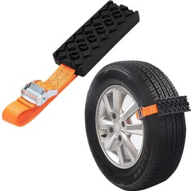 Traction Aid Motorhome Recovery Tracks Traction Aid Snow Offroad Traction Traction Mat Grip Mat Traction Mat Traction Mat Traction Aid Sand Snow Tyre Ladder for Car Truck SUV (17.5 x 8 cm)