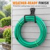Wall-Mounted Garden Hose Holder – Black Metal Hose Hanger for