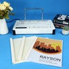 RAYSON TBC6-25-W Thermal Binding Covers, 1/4", PVC Transparent Front Cover