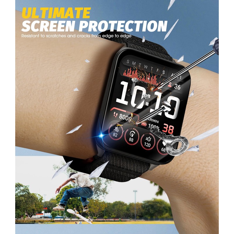 Orzero (4 Pack) Watch Screen Protector Compatible for Garmin Venu