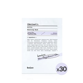 [300 won per sheet] Kniv Glutathione Retinol EGFPDRN Mask Pack - Retinol 30 sheets (recycled) / [1장에 300원] 크니브 글루타치온레티놀EGFPDRN 마스크팩 - 레티놀 30매(재생)