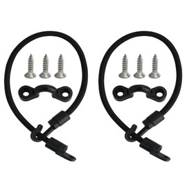 yyangz Deck Mount Connector 2PCS Elastic Rope Bungee Rod Strap Holders with Screws for Fishing Boat Kayak Strap Rod Hold Down Strap, Boat Fishing Rod Tamer Straps Holder