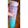 Motivational Drinking Water Bottle with Time Marker & Stickers –