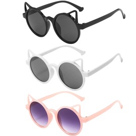 CATOR Pack of 2 Cat Ears Sunglasses, Cat Ears Party Glasses, Festival Outfit Women's Cat Ear Glasses, Funny Glasses for Carnival Photo Props Birthday